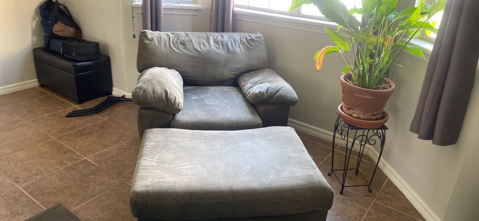 Oversized Green Chair