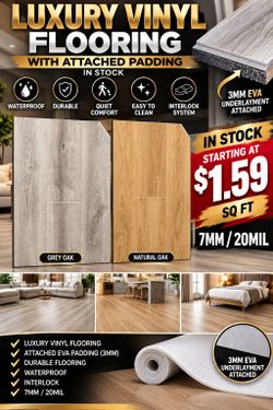 Luxury Vinyl 7mm In Stock