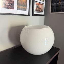White Decorative Sphere Vase