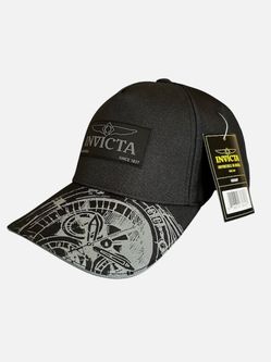 New with tag AUTHENTIC INVICTA Classic Men’s black and gray adjustable cap hat