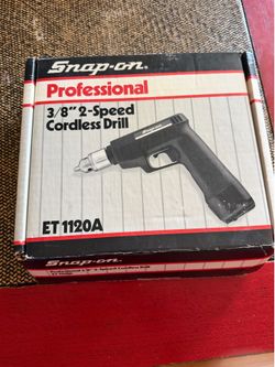 Snap-on ET1120A Cordless Drill Kit : New in Box – Collectible Vintage Tool
