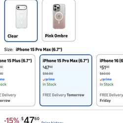 CASETiFY Clear iPhone 15 Pro Max Case [Not Yellowing / 6.6 ft. 3X Military Grade Drop Protection/Compatible with Magsafe] - Clear