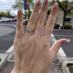 14K Gold Natural Diamonds Promise Engagement Wedding Ring 