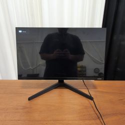 Samsung Black Computer Monitor with Angled Stand