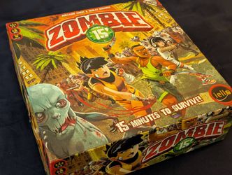 Zombie 15' Board Game, 2-4 Player Real-Time Co-Op from Iello Games