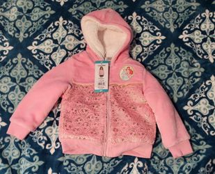 Disney Girl's Princess Plush Hoodie