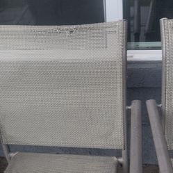 4 Patio Chairs 
