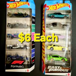 Hot Wheels 5 Packs