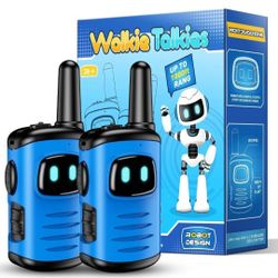 Mini Robot Walkie Talkies - 2 Pack Kids Toys Range of up to 1000 feet New In Box. Blue Color. This is a set of EUTOYZ Walkie Talkies for kids. Design: