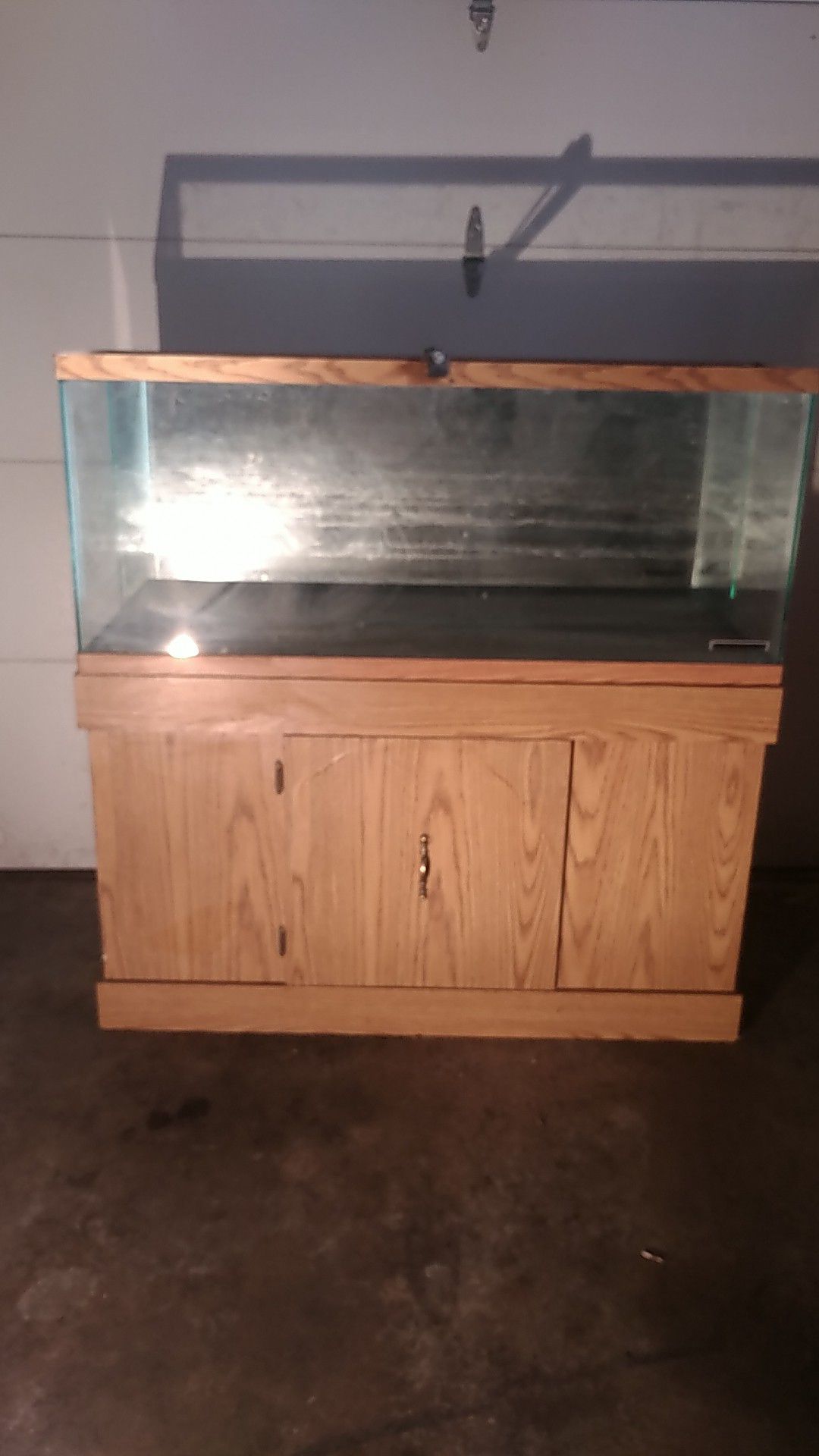 55 gal fish tank an stand