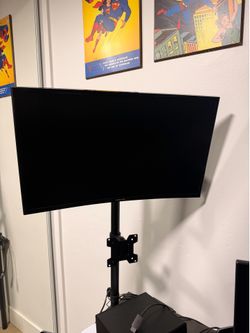 Samsung Curved Gaming Monitor + Vertical Stand