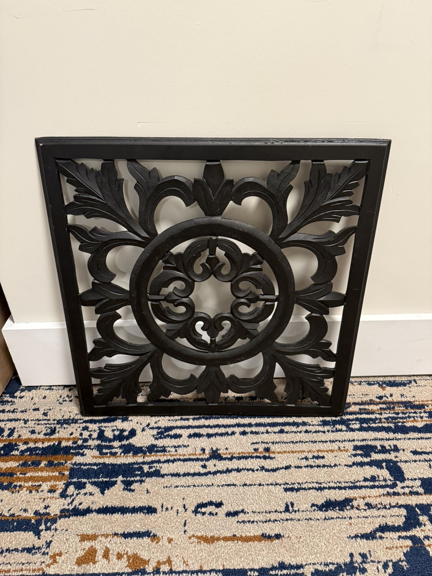 2 foot black wall art piece