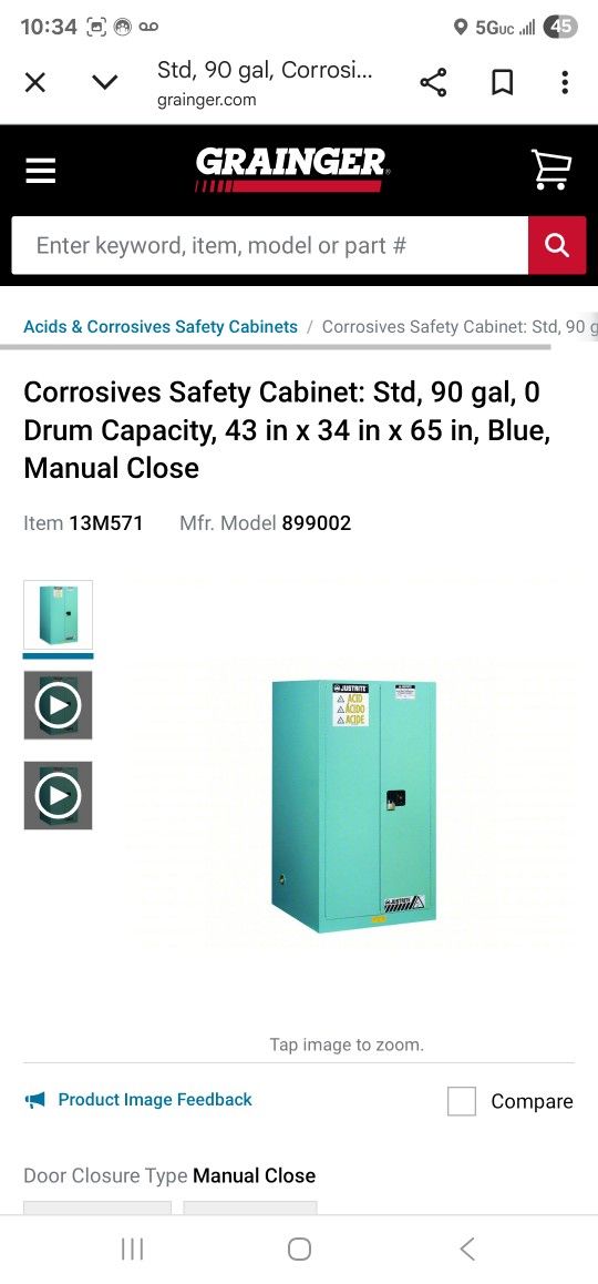 Corrosive Cabinet New
