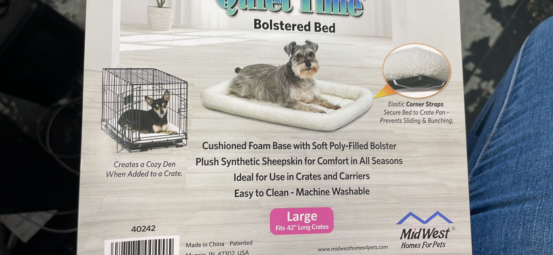 Dog Cage With Pillow Large