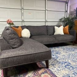 Free Delivery Living Spaces Sectional Sofa