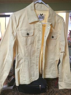 Yellow jean jacket