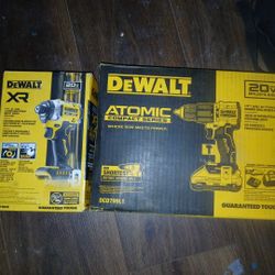 DEWALT XR DRILL & ATOMIC COMPACT DRILL