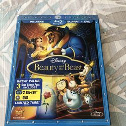 Disney Beauty & The Beast Blu Ray, New Sealed