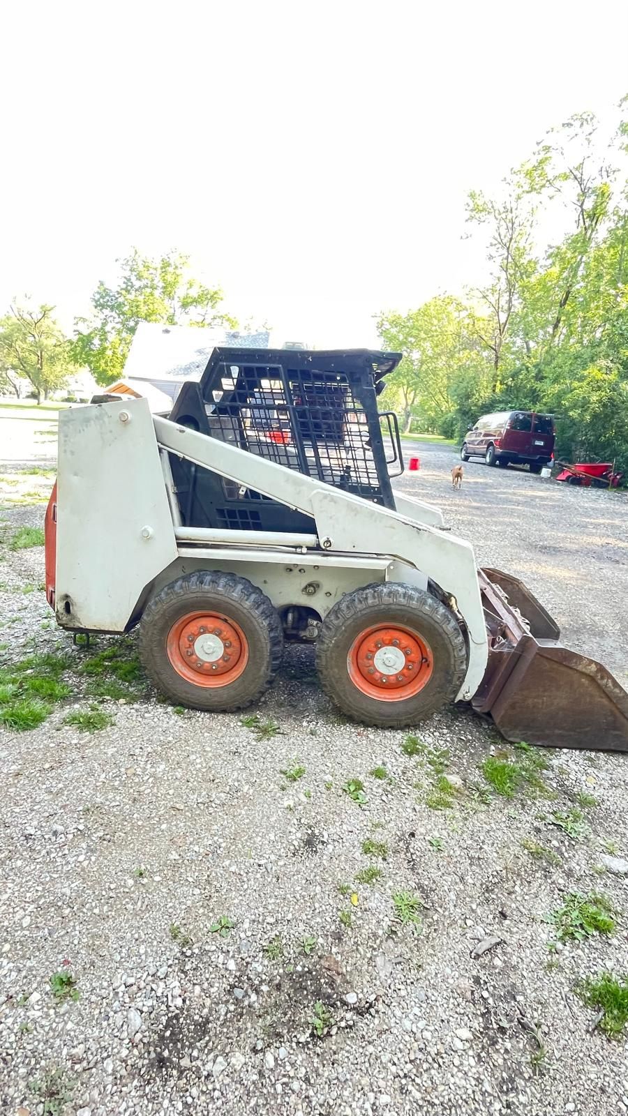Bobcat With Hauler Trailer 