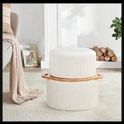 LOW PRICE MOVING- $660 + TAX RETAIL WEST ELM STORAGE SWIVEL OTTOMAN