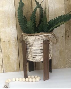 Artificial plant fern 🌱 w stand beautiful boho or farm look to ur home 🏡