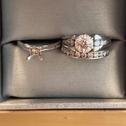 1 Carat Wedding Band Set 
