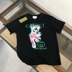 Gucci Black T-shirt 24ss New 