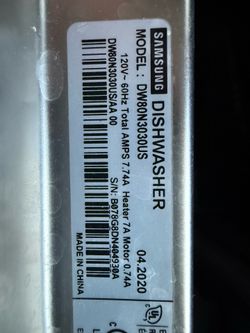 Samsung dishwasher