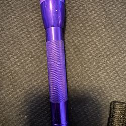 Purple Mini Maglite Flashlight AA Batteries 6”