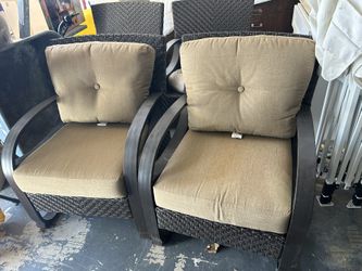 4 Outside Patio Chairs With Cushions 