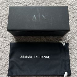 Armani Exchange soft glasses storage case and box