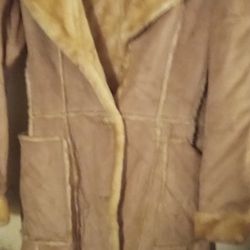 Big Chill Size Medium Sheepskin Leather Jacket 