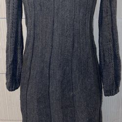 Venus Knit Sweater Dress Short Grey Size 3