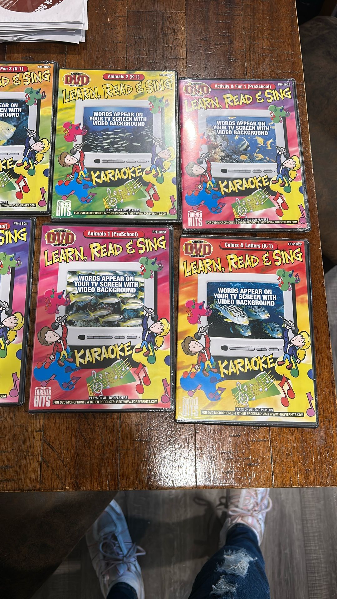 All karaoke DVD learn, read and sing