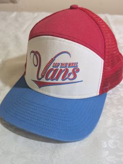 Vans Off The Wall Trucker Hat - Red White Blue