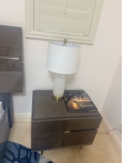 Bed and side tables