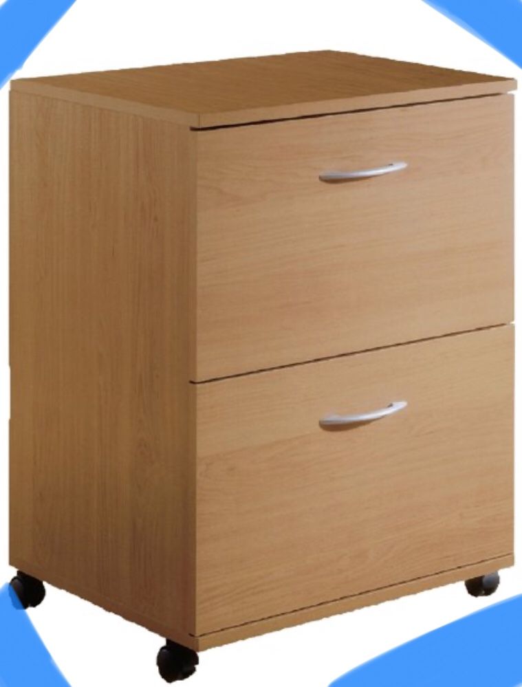 New!! File cabinet, rolling vertical 2 drawers cabinet, bussiness equipment, office furniture , pine