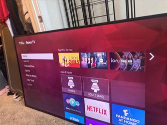 65” TCL 4K Roku Smart TV – Excellent Condition $345