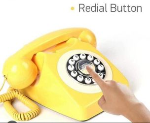 Antique 1970s Style Telephone Retro Corded Home Phone.