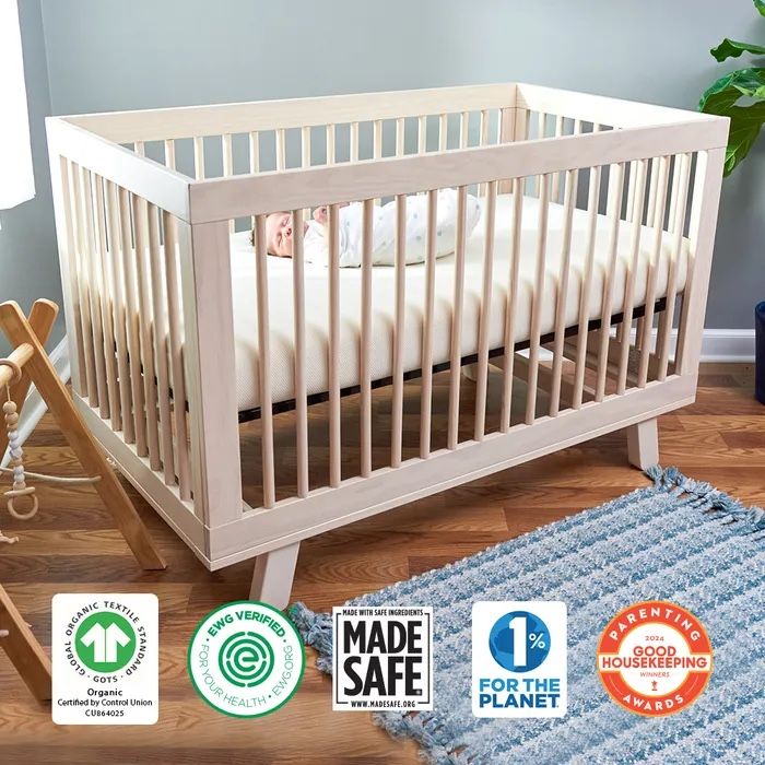 Naturepedic Breathable Organic 2-Stage Baby Crib Mattress