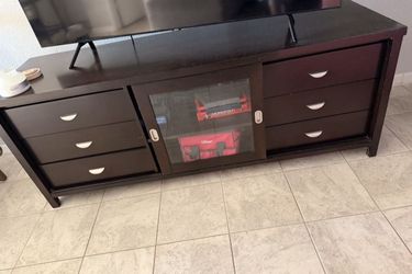 Tv stand coffee table & 2 end tables