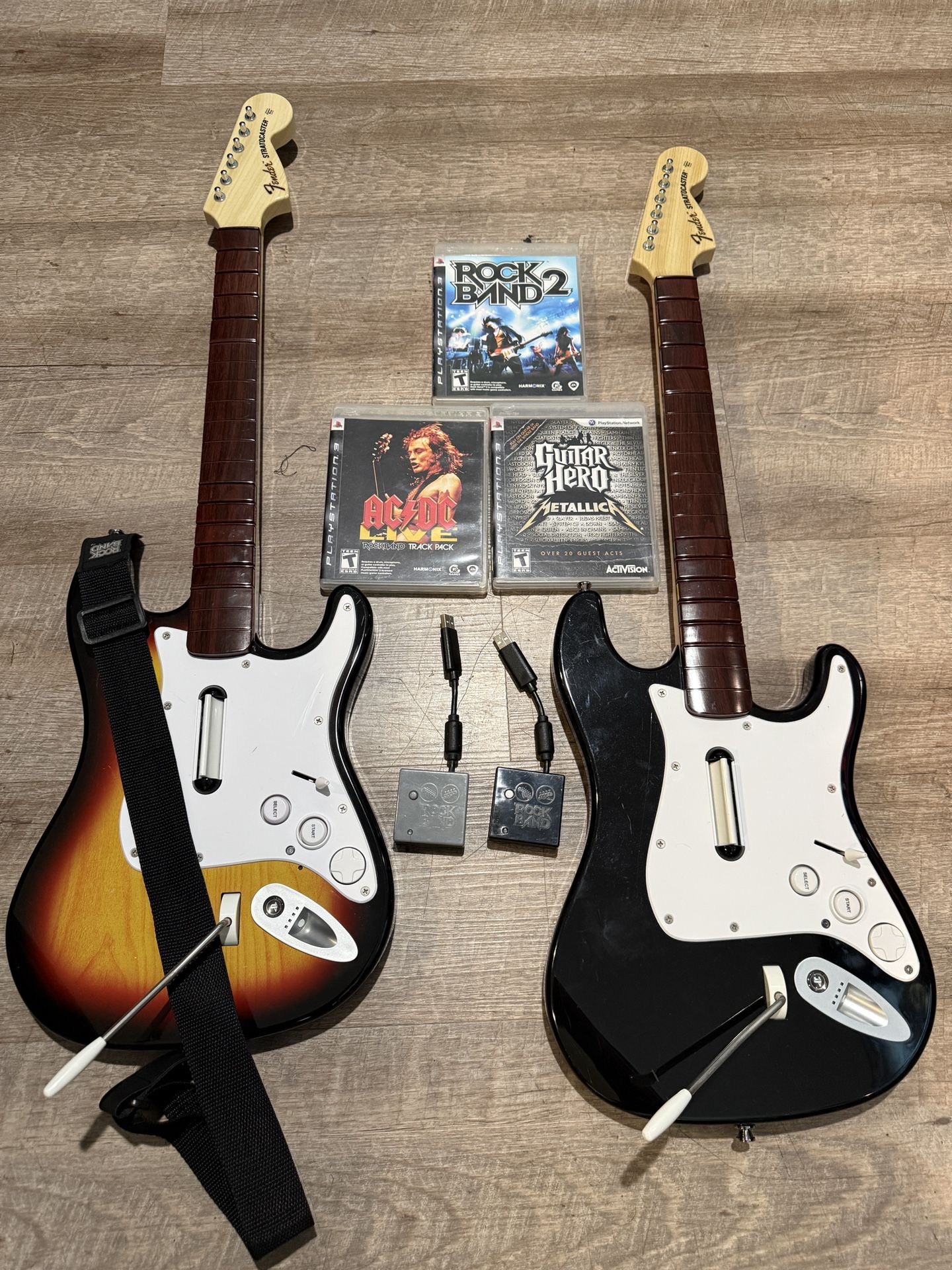 Rock Band Guitars Bundle With Games PlayStation 3