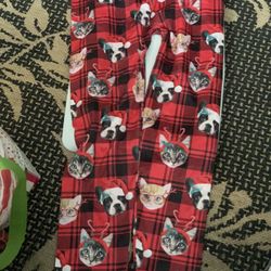 Christmas Dog/car Leggings Large/xlarge