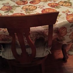 Wood Dining Table With 4 Chairs