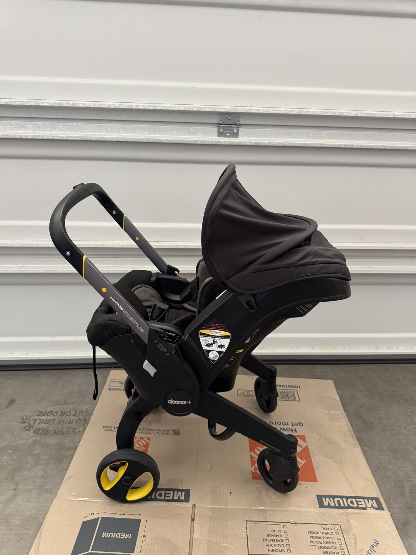 Doona Car Seat & Stroller, Nitro Black - All-in-One Travel System