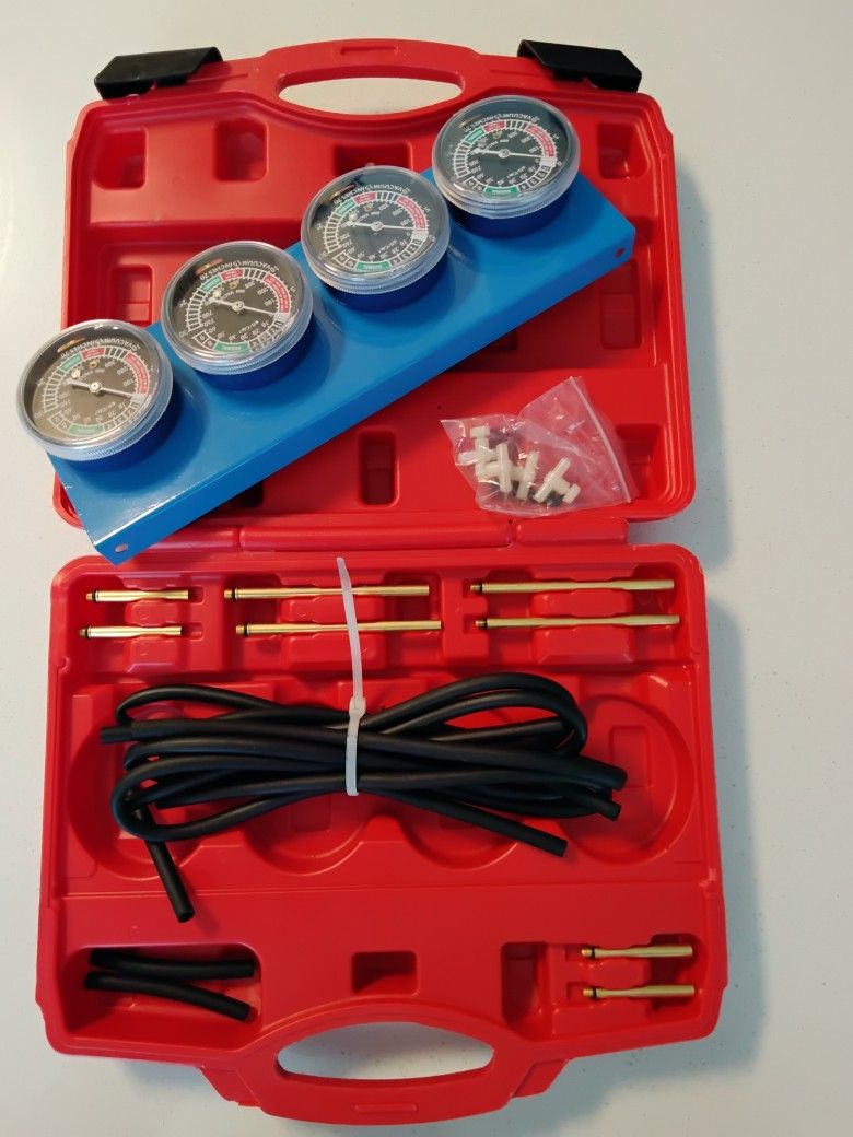 Automobile Tools Universal Motorcycle Vacuum Carburetor Synchronizer Synchronization Balancer Carb Sync Balancing Gauge Compatible with Honda
