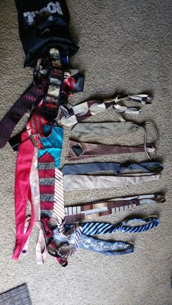 About 15 ties (Some VERY expensive)