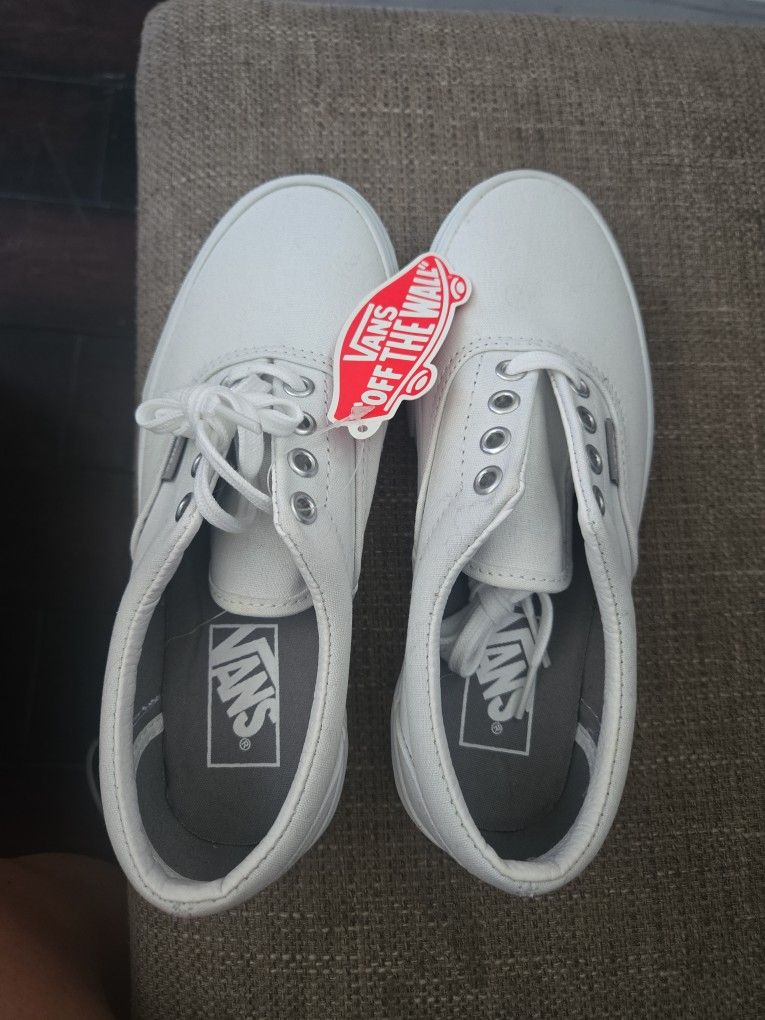Vans Authentic White Skate Shoes