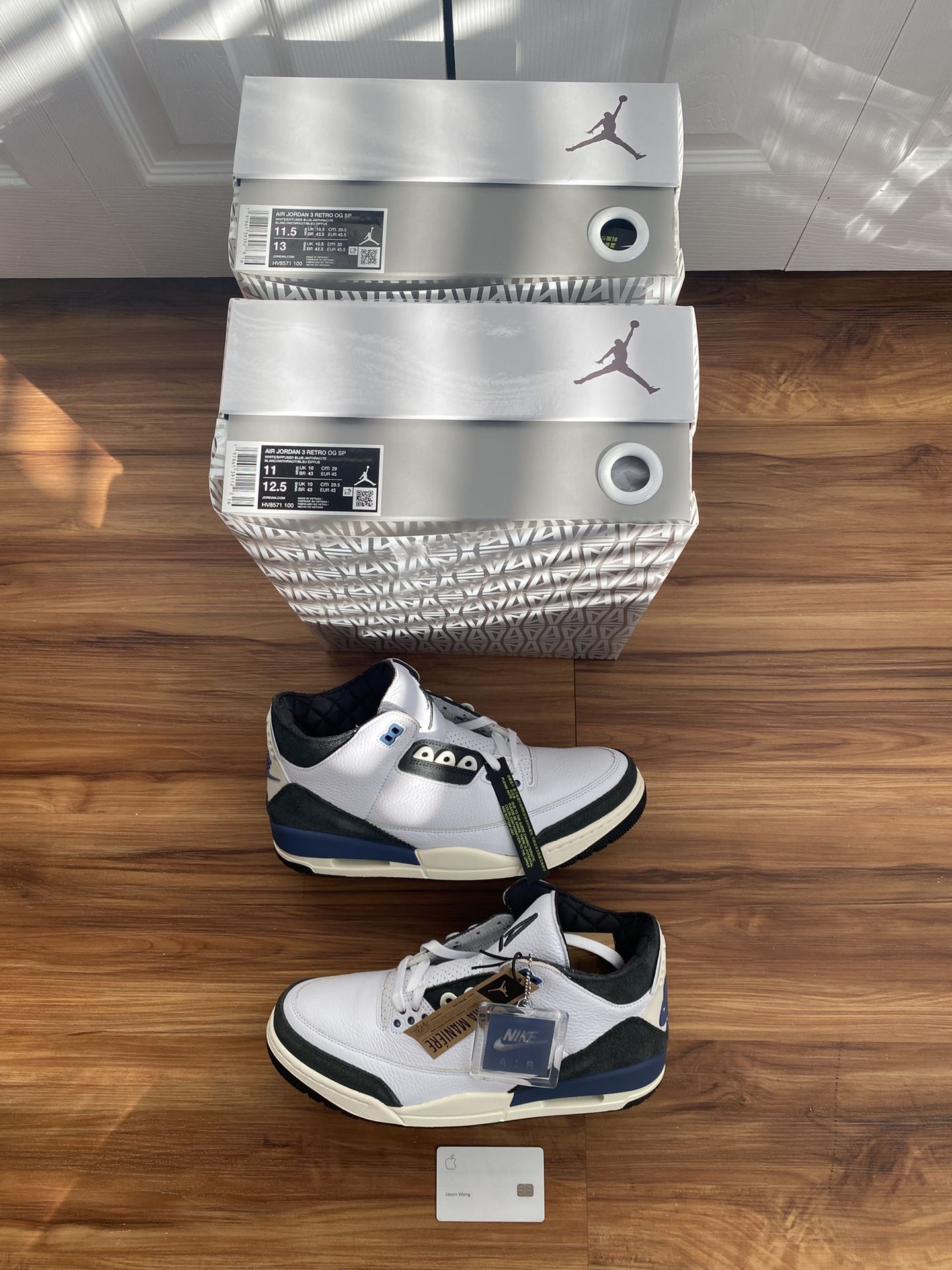 Jordan 3 A Ma Maniere Diffused Blue Size 11 & 11.5