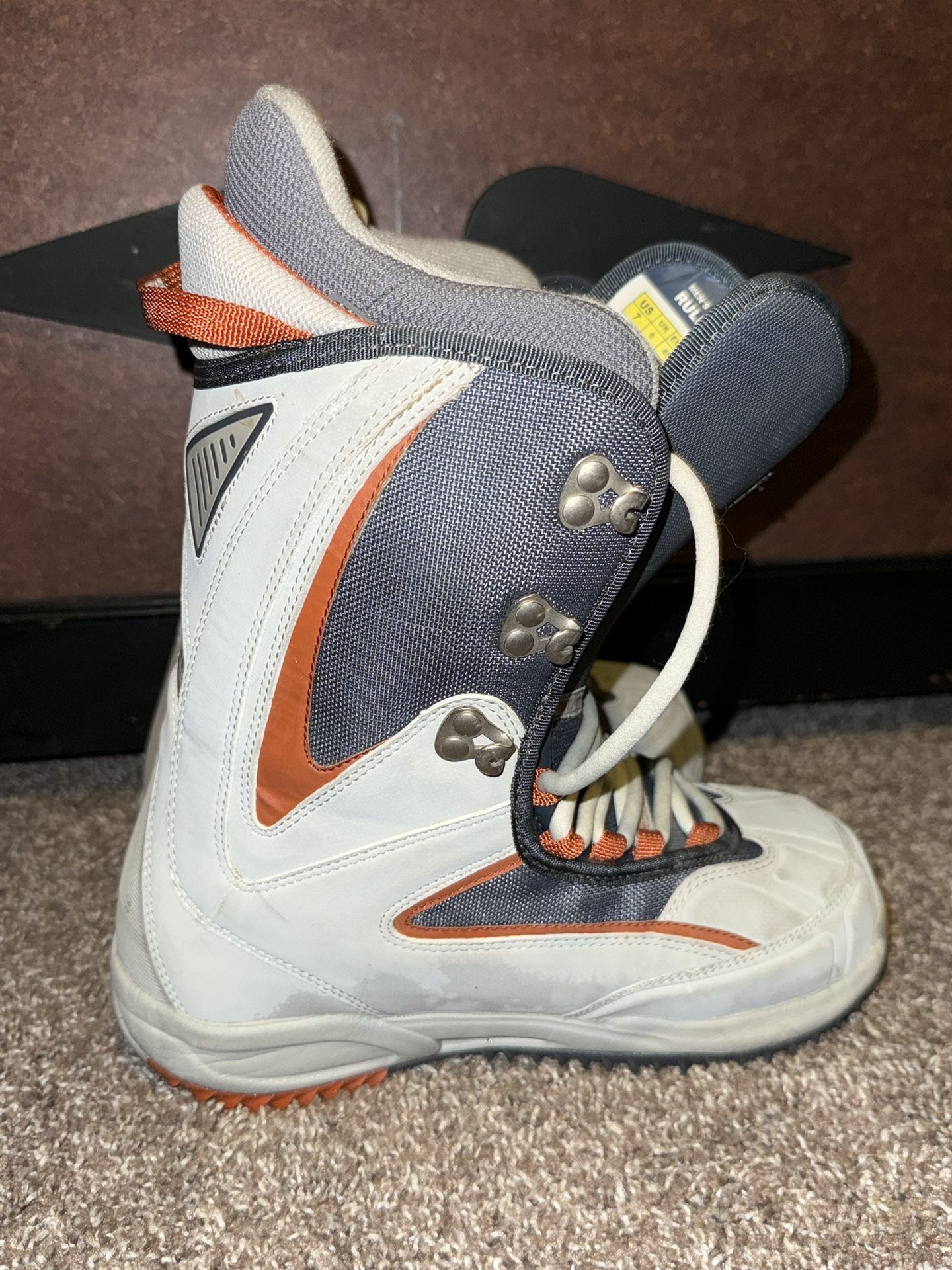 Burton Ruler L5 Snowboard Boots Shoes Men’s Size 7 Large Used Pre Owned China MD